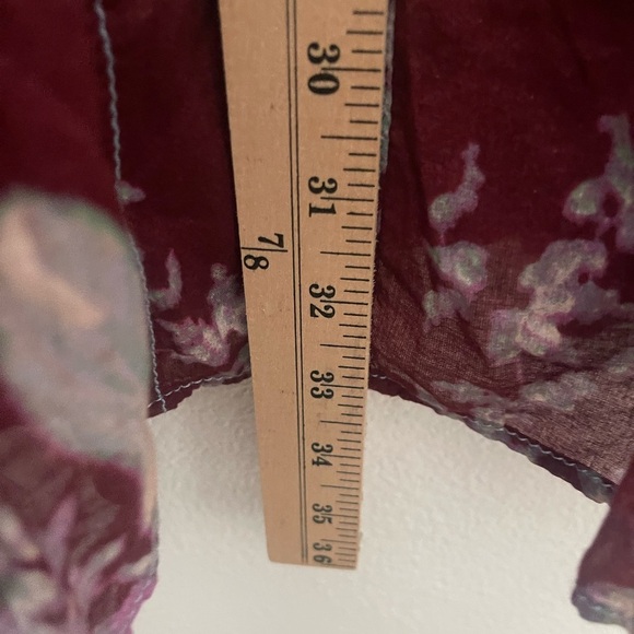 Free People BOHO Sully Mini Dress Purple Floral Print Flared Raisin Sz XS - Picture 10 of 11